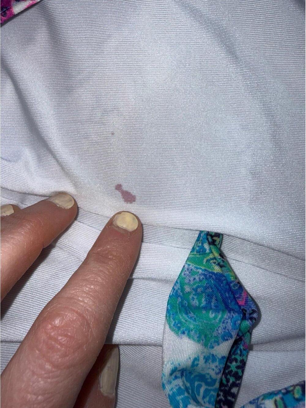 Victoria’s Secret one piece Swimsuit  multicolor open back built in cups 36D - Picture 7 of 9